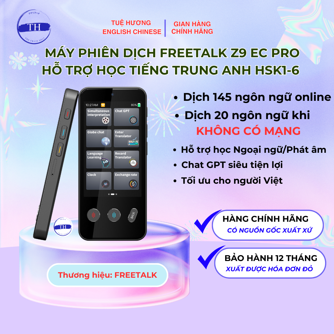 MÁY PHIÊN DỊCH 145 NGÔN NGỮ Z9 EC PRO 